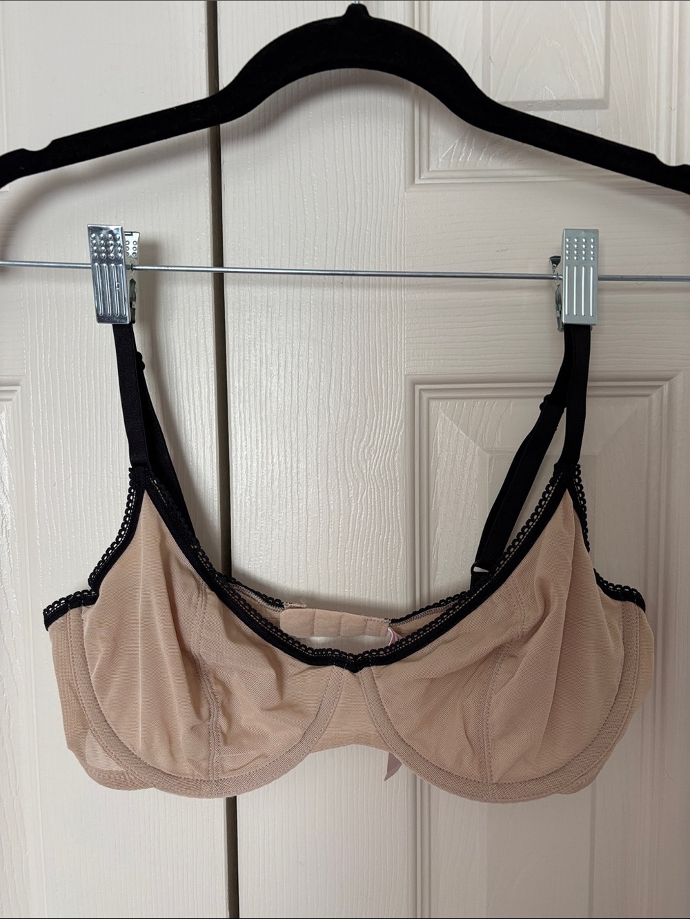 Victoria's Secret Beige and Black Underwire Bra